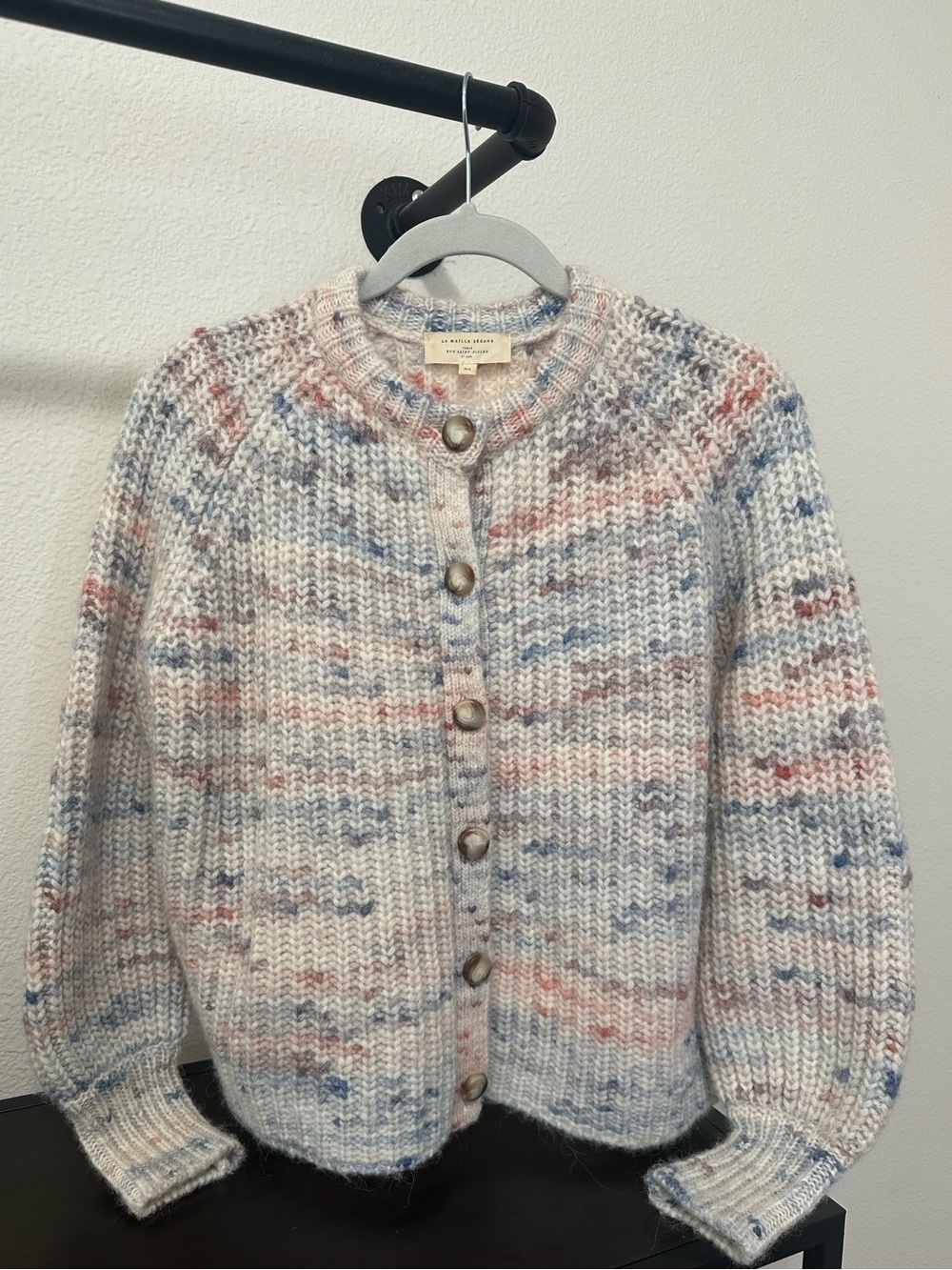 Sezane Pierre Cardigan Sweater - Pastel Multi - Picture 5 of 8